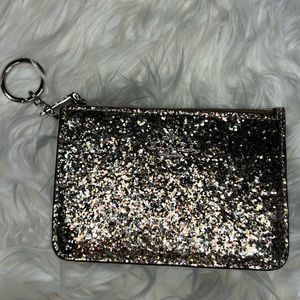Coach gold glittery card wallet